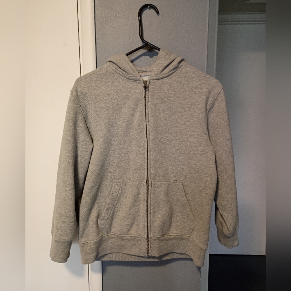Gray Zip-Up Hoodie
